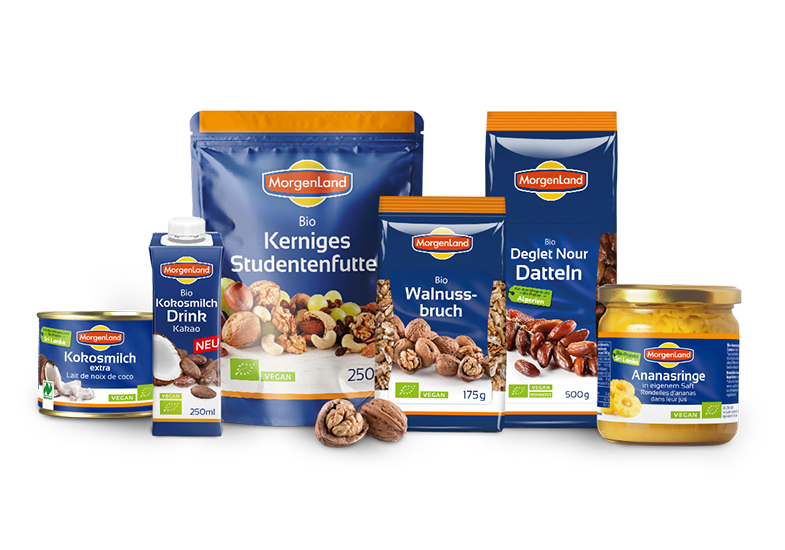 Productrelaunch Biofood - neues Verpackungsdesign für Morgenland Naturkost von der Brunnee Werbeagentur Bremen